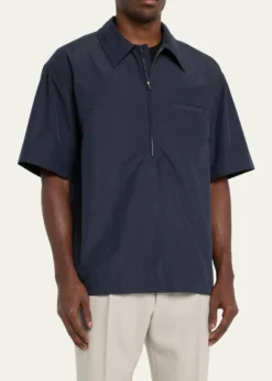 3.1 Phillip LimMen's Half-Zip Popover Shirt