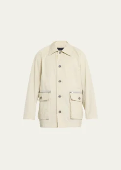 3.1 Phillip LimMen's Twill Button-Front Chore Coat