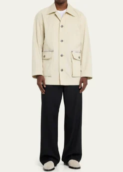 3.1 Phillip LimMen's Twill Button-Front Chore Coat