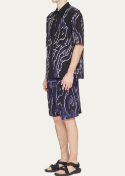 3.1 Phillip LimMen's Wood Grain-Print Sport Shirt