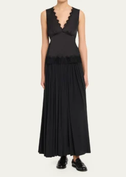 3.1 Phillip LimSleeveless Satin Lace Combo Top