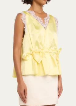 3.1 Phillip LimSleeveless Satin V-Neck Top