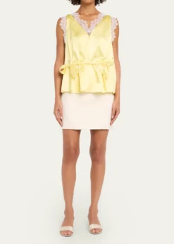 3.1 Phillip LimSleeveless Satin V-Neck Top