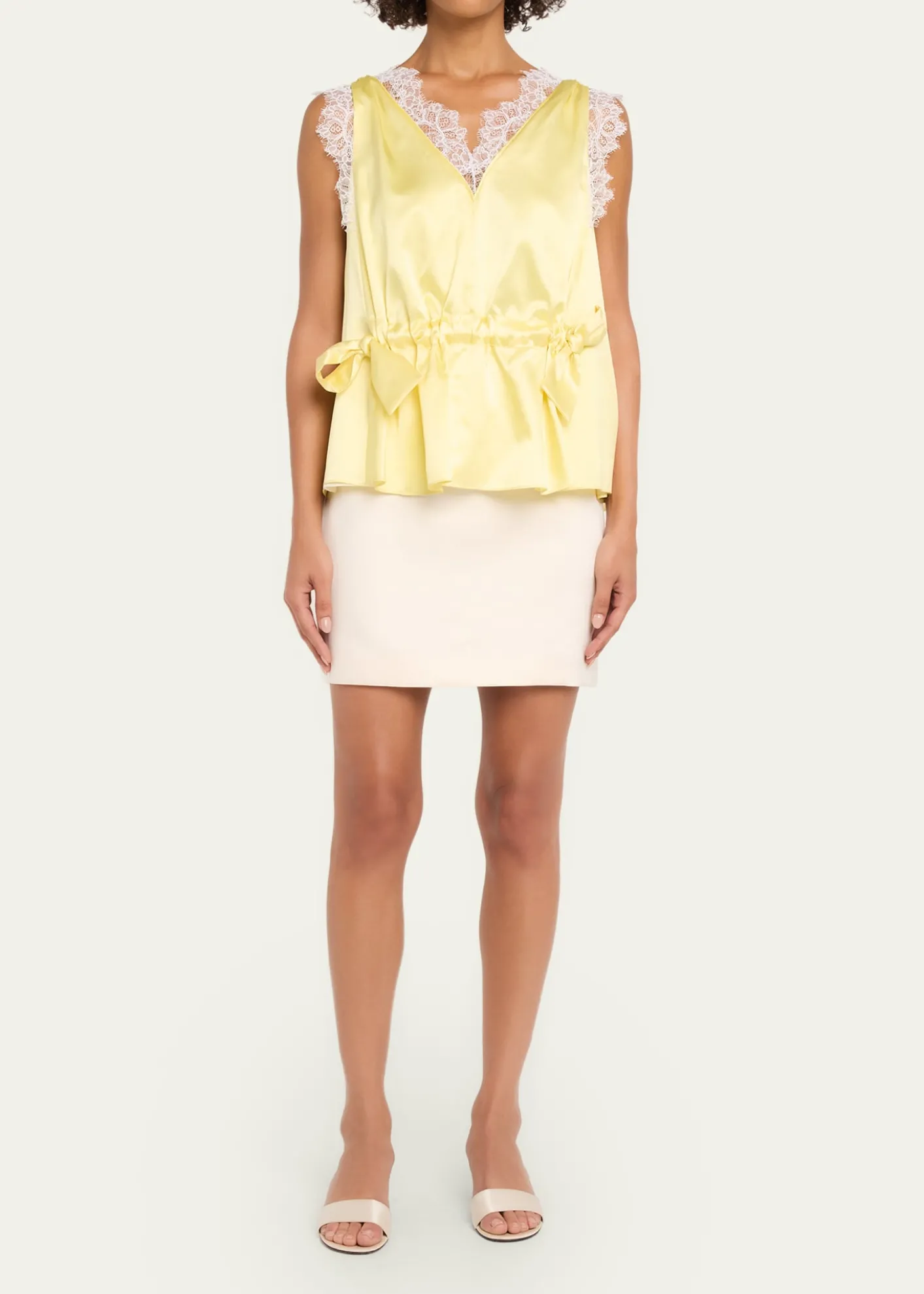 3.1 Phillip LimSleeveless Satin V-Neck Top