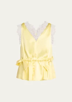 3.1 Phillip LimSleeveless Satin V-Neck Top