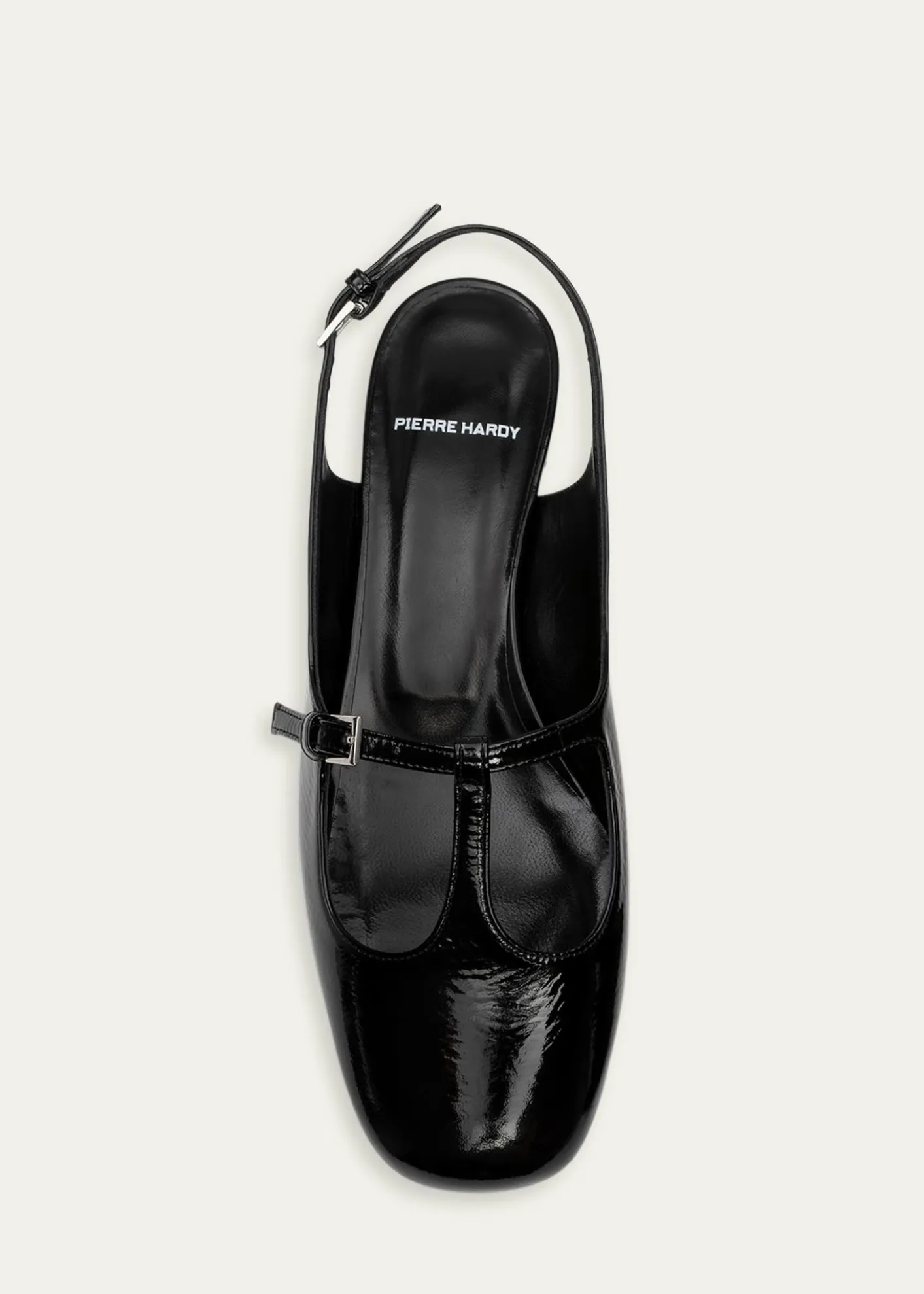 Pierre HardyMia Patent Leather Mary Jane Slingback Flats