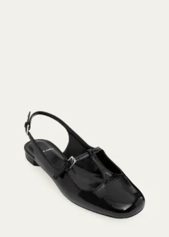 Pierre HardyMia Patent Leather Mary Jane Slingback Flats