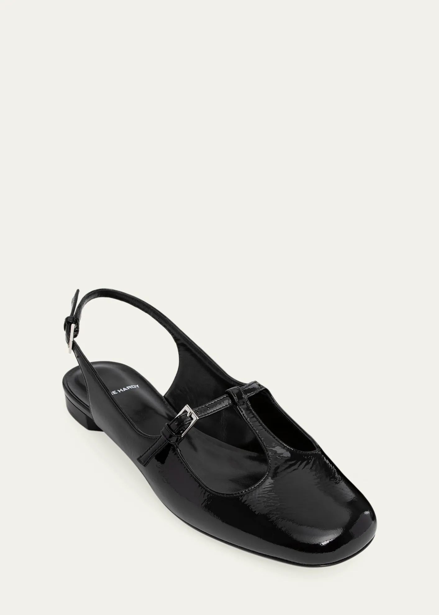 Pierre HardyMia Patent Leather Mary Jane Slingback Flats