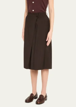 6397Pinstripe Wrap Shorts