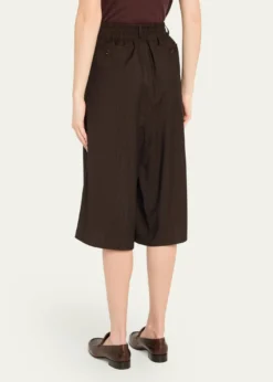 6397Pinstripe Wrap Shorts
