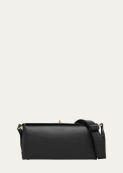 Plan CFolded Leather Shoulder Bag