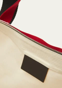 Plan CLarge Pili and Bianca Canvas Shopper Tote Bag