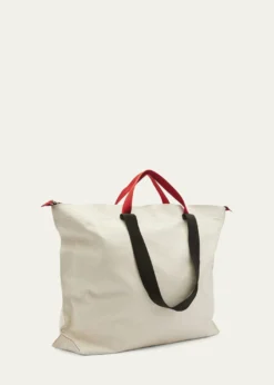 Plan CLarge Pili and Bianca Canvas Shopper Tote Bag