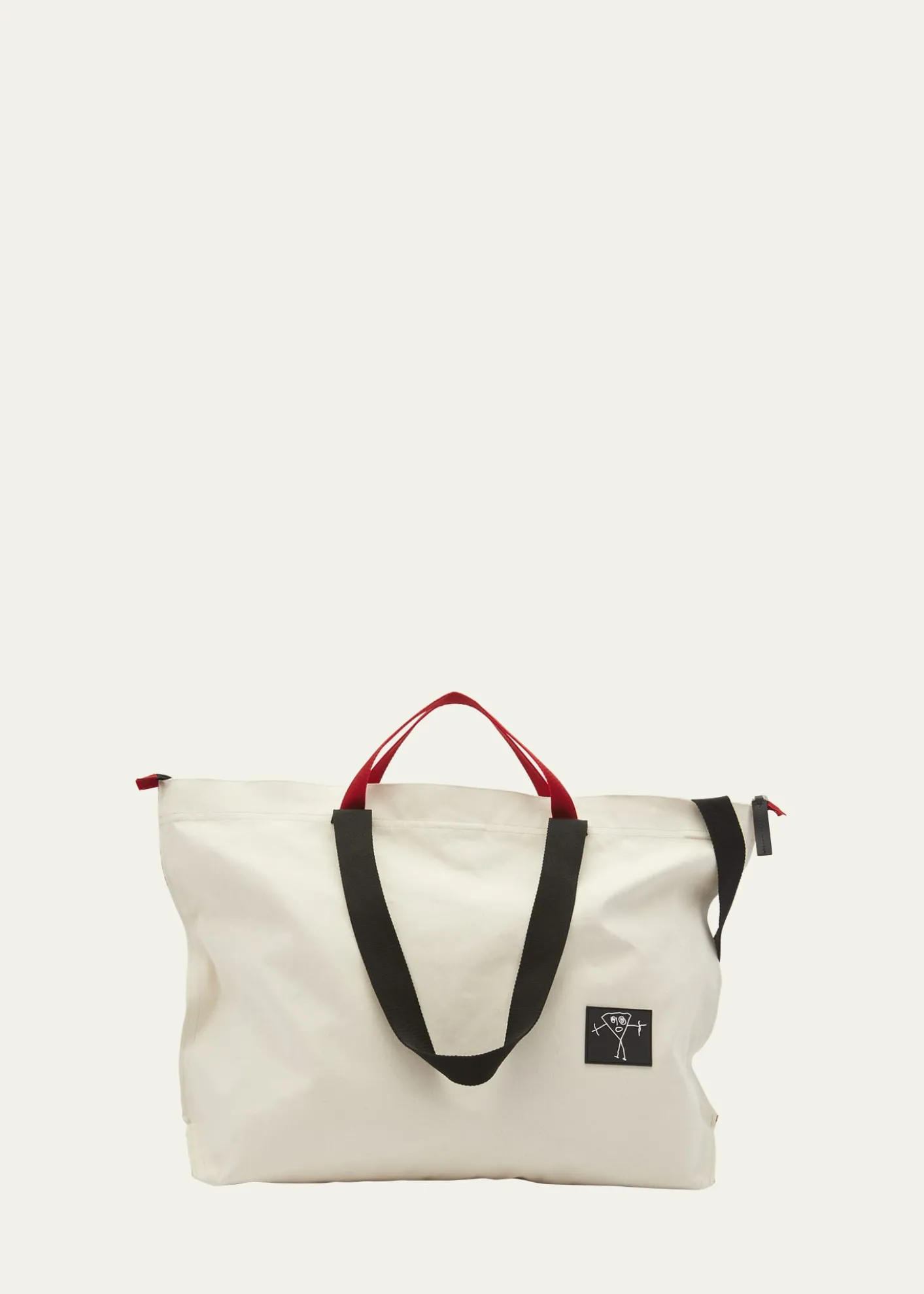 Plan CLarge Pili and Bianca Canvas Shopper Tote Bag