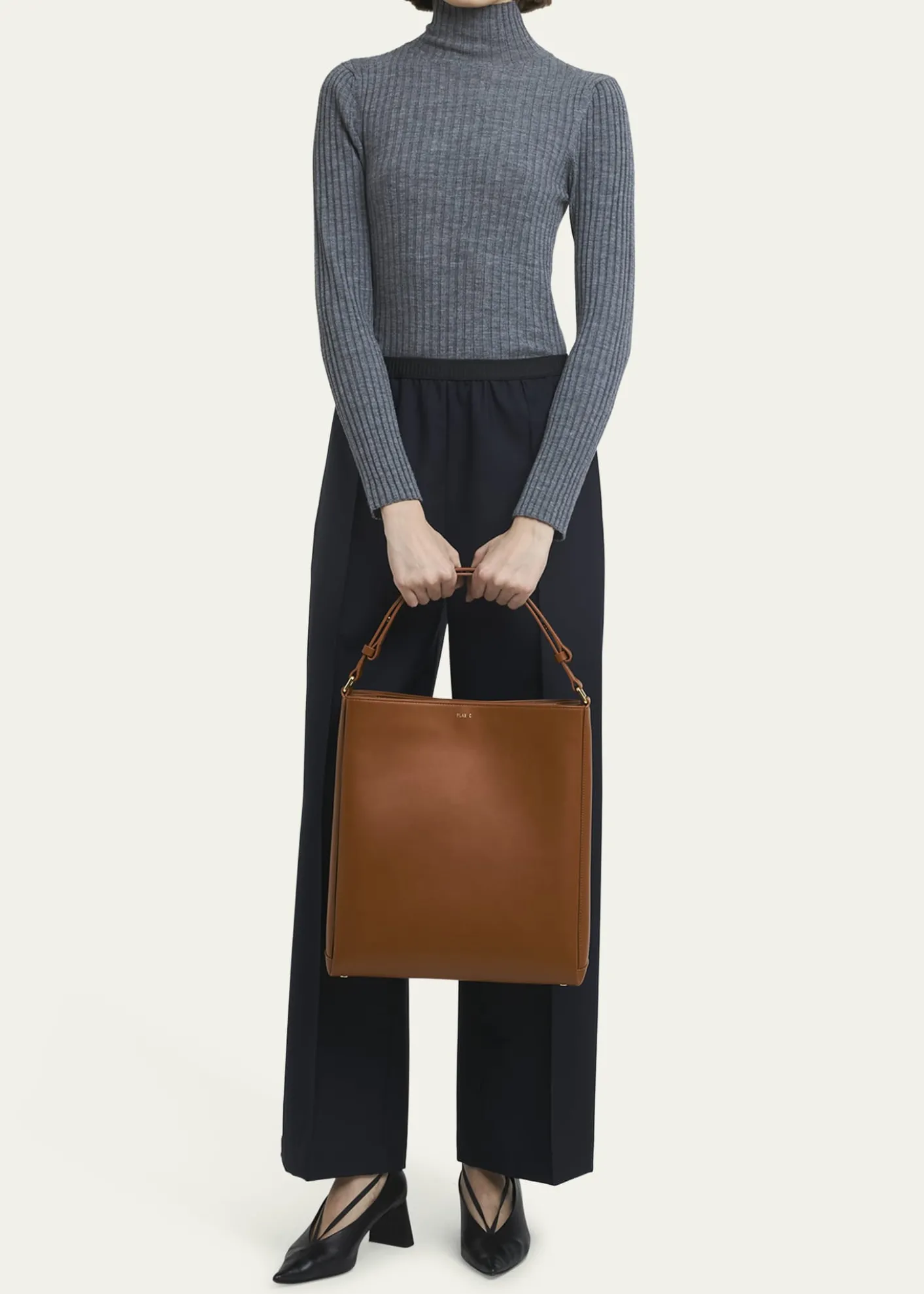 Plan CShopper Leather Tote Bag