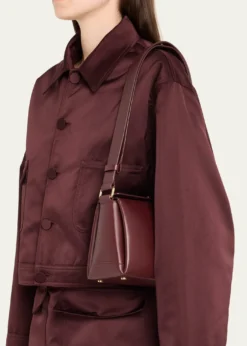 Plan CSmall Folded Shoulder Bag in Vitello Leather