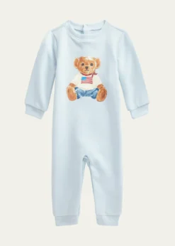 Polo Ralph LaurenBoy's American Polo Bear Coverall, Sizes Newborn-12M
