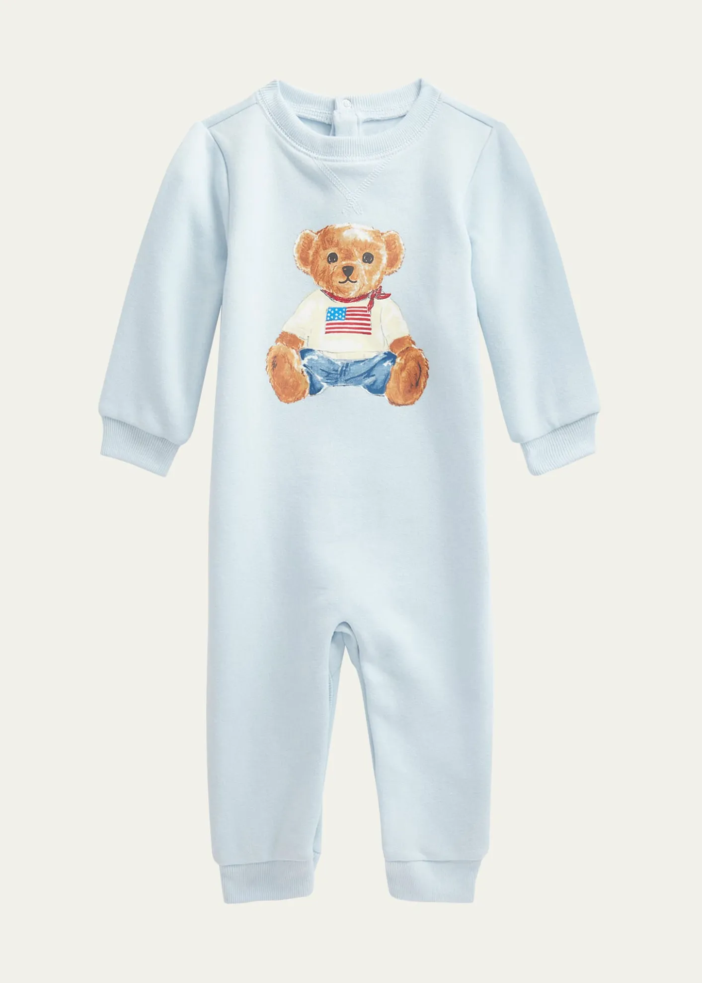 Polo Ralph LaurenBoy's American Polo Bear Coverall, Sizes Newborn-12M