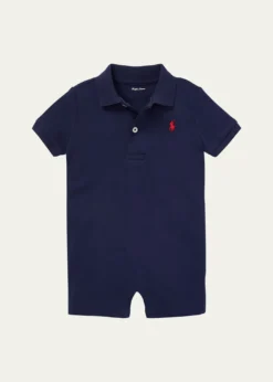 Polo Ralph LaurenBoy's Cotton Interlock Polo Shortall, Size 3-24 Months
