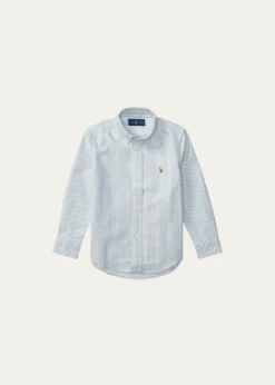 Polo Ralph LaurenBoy's Cotton Oxford Stripe Sport Shirt, Size 2-7
