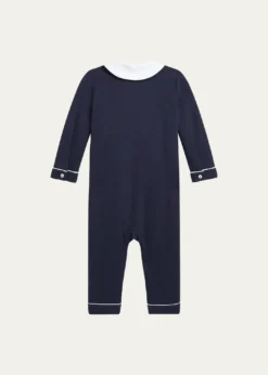 Polo Ralph LaurenBoy's Double Breasted Embroidered Coverall, Size 3M-24M