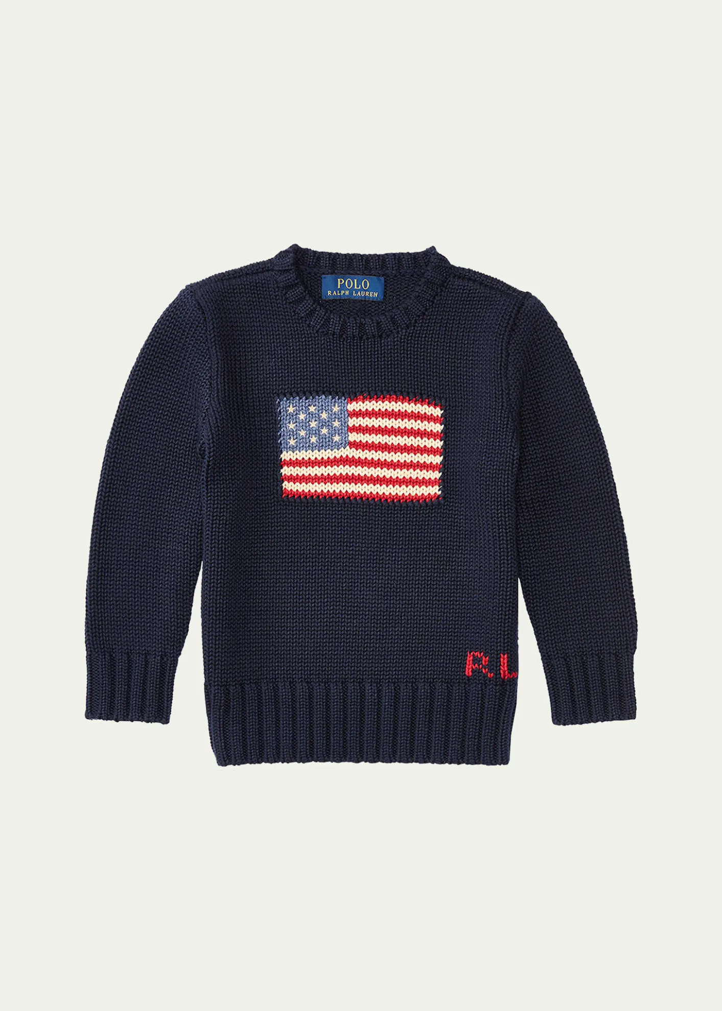 Polo Ralph LaurenBoy's Flag Intarsia Knit Sweater, Size 2T-6