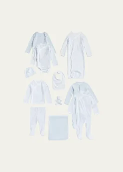 Polo Ralph LaurenBoy's 11-Piece Organic Cotton Gift Set, Size Newborn-9M