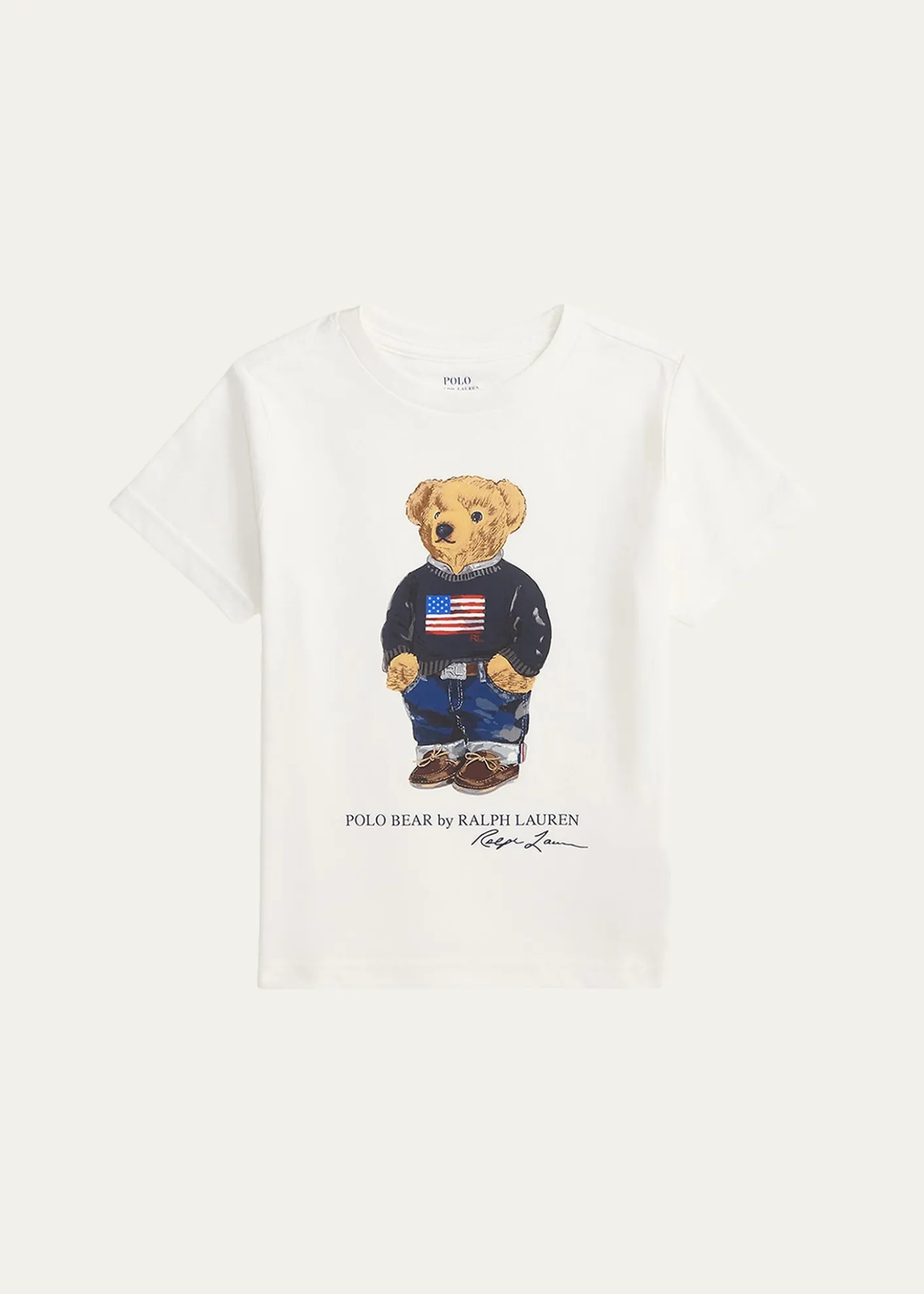 Polo Ralph LaurenBoy's Polo Bear Flag Print Short-Sleeve T-Shirt, Size 2T-7