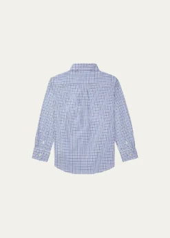 Polo Ralph LaurenBoy's Poplin Woven Tattersall Sport Shirt, Size 2-7