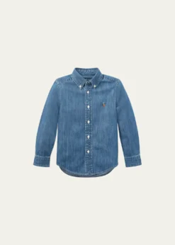 Polo Ralph LaurenBoy's Woven Chambray Shirt, Size 2-7