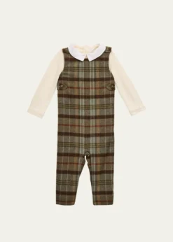 Polo Ralph LaurenCOTTON PLAIDOVERALL SETSETSPANT SET