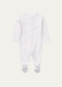 Polo Ralph LaurenFloral Print Cotton Footie Pajamas, Size Newborn-12 Months