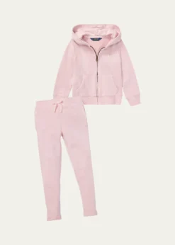 Polo Ralph LaurenGirl's Drapey Terry Zip Hoodie, Size 2-6X
