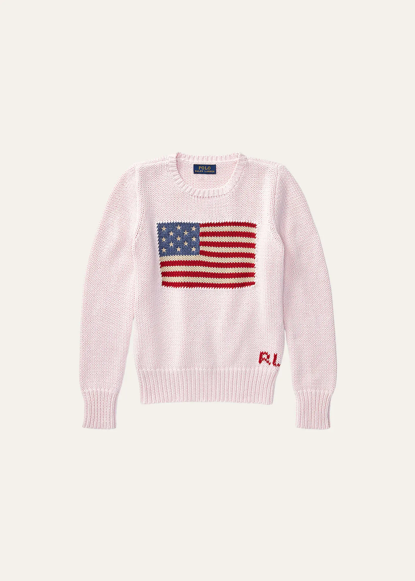 Polo Ralph LaurenGirl's Flag Intarsia Knit Sweater, Size S-L