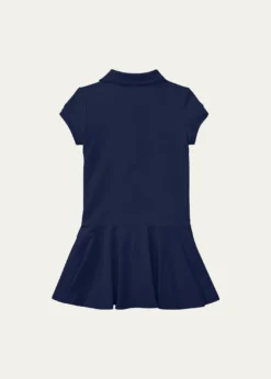 Polo Ralph LaurenGirl's Logo Embroidered Drop-Waist Polo Dress, Size 2-6X