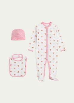 Polo Ralph LaurenGirl's 3-Piece Gift Set, Size Newborn-9M