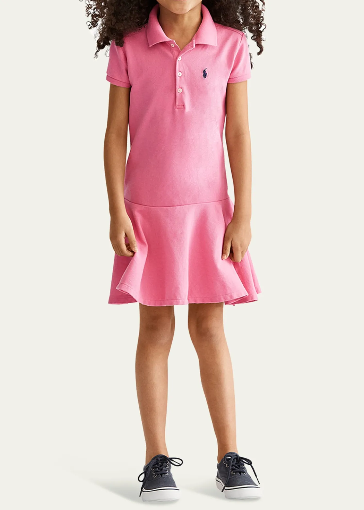 Polo Ralph LaurenGirl's Stretch Cotton Mesh Polo Dress, Size 2-6X