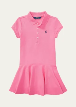 Polo Ralph LaurenGirl's Stretch Cotton Mesh Polo Dress, Size 2-6X