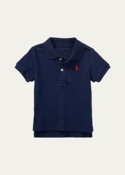Polo Ralph LaurenInterlock Polo Knit Shirt, Size 3-24 Months