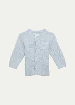 Polo Ralph LaurenKid's Cardigan W/ Bear Intarsia, Size 3M-24M