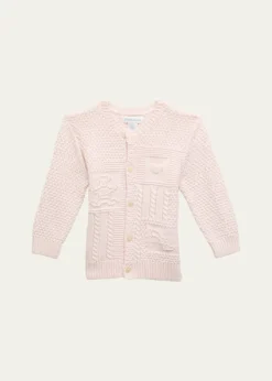 Polo Ralph LaurenKid's Cardigan W/ Bear Intarsia, Size 3M-24M
