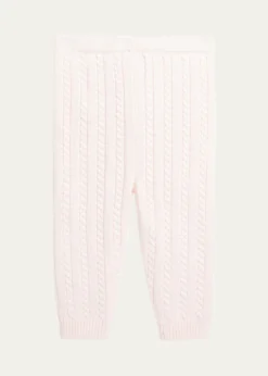 Polo Ralph LaurenKid's Organic Cotton Cable-Knit Sweater Pants, Size 3M-24M