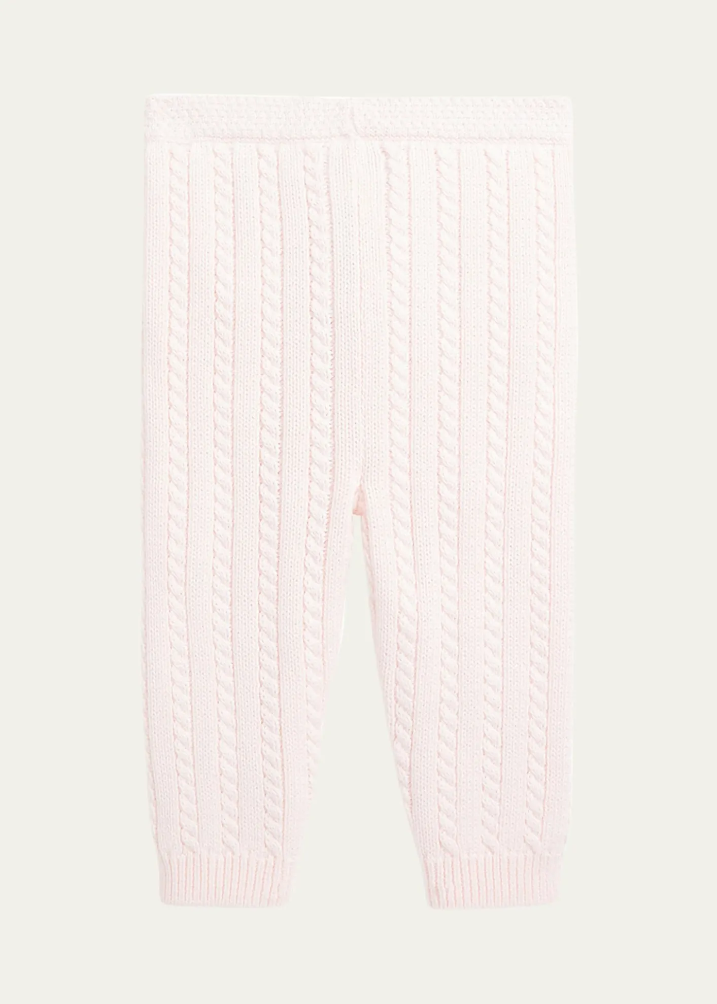 Polo Ralph LaurenKid's Organic Cotton Cable-Knit Sweater Pants, Size 3M-24M