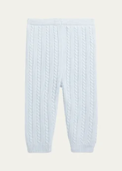 Polo Ralph LaurenKid's Organic Cotton Cable-Knit Sweater Pants, Size 3M-24M
