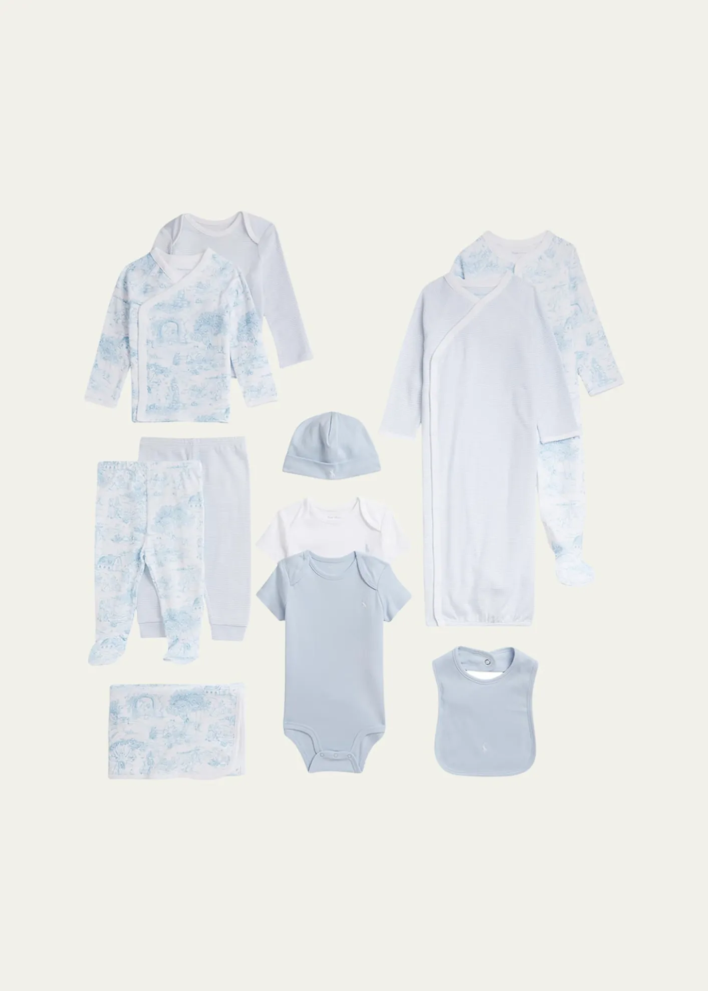 Polo Ralph LaurenKid's 11-Piece Cotton Interlock Gift Set, Size Newborn-9M