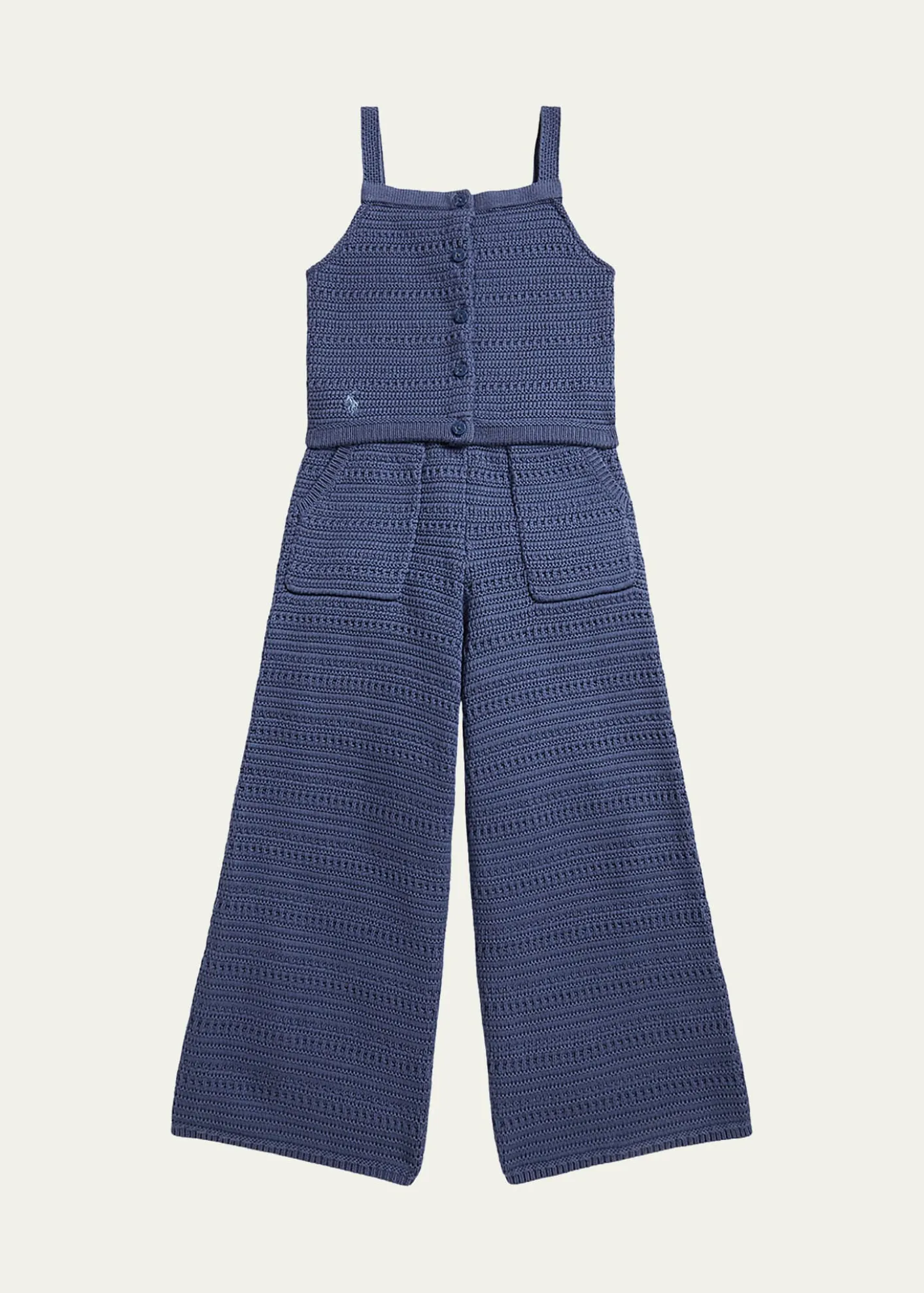 Polo Ralph LaurenLittle Girl's & Girl's Crocheted Cotton Sweater Top & Pant