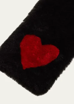 PologeorgisHeart Lamb Shearling Scarf