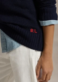 Polo Ralph LaurenBoy's American Flag Cashmere Sweater, Size S-XL