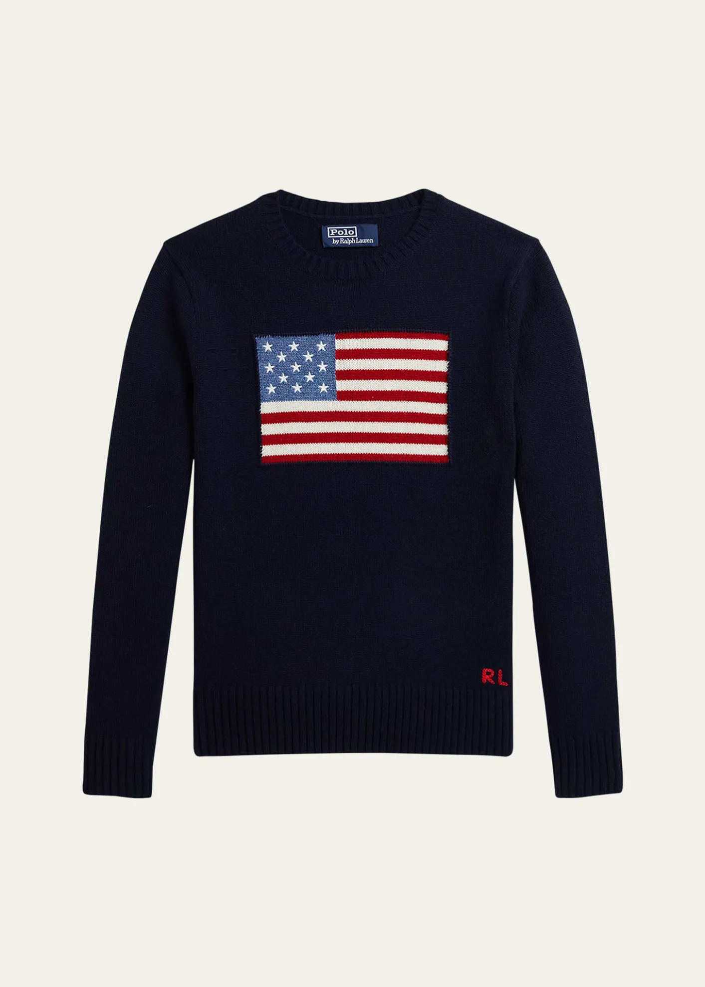 Polo Ralph LaurenBoy's American Flag Cashmere Sweater, Size S-XL