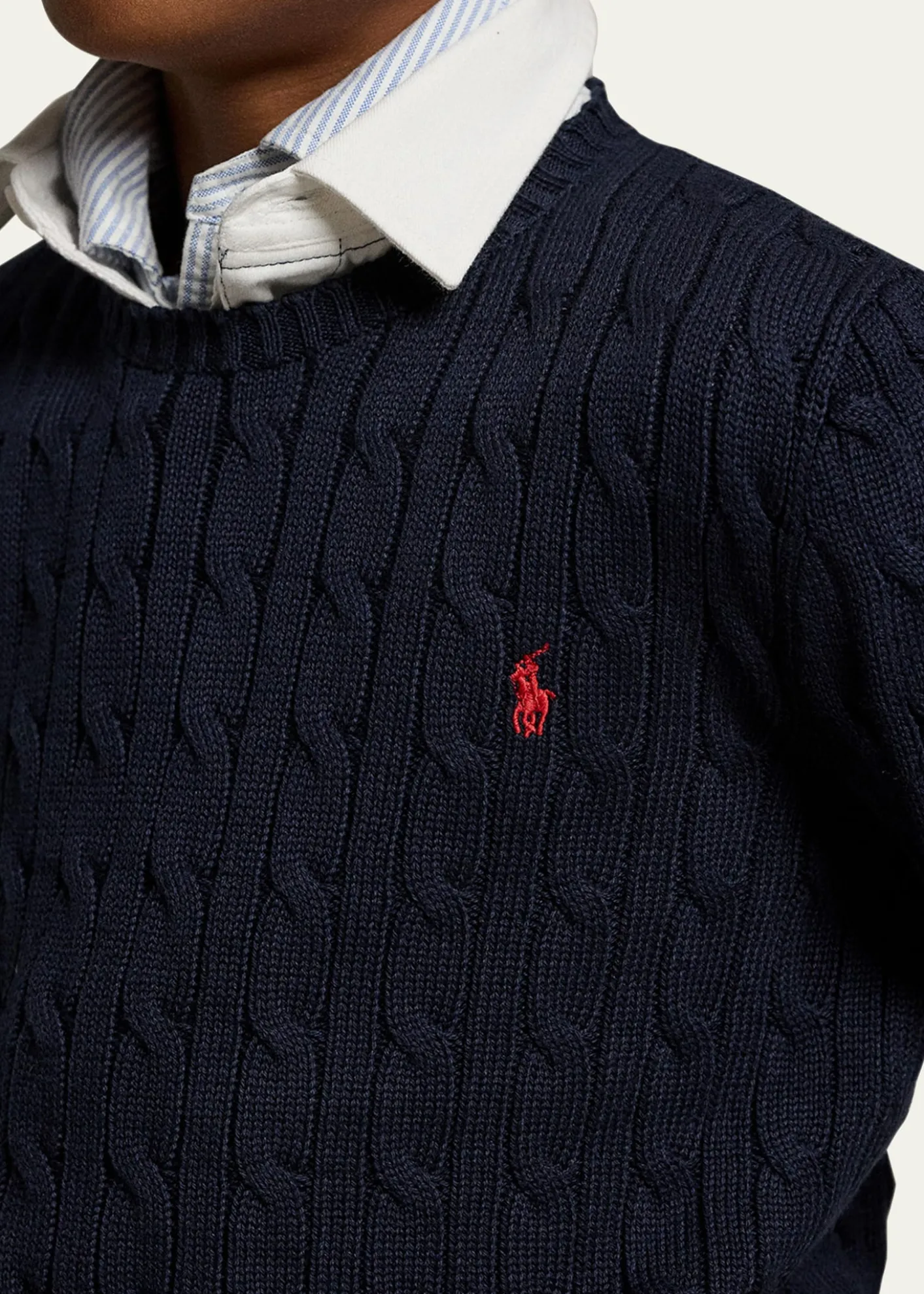 Polo Ralph Lauren Boy's Cable Knit Sweater, Size S-XL